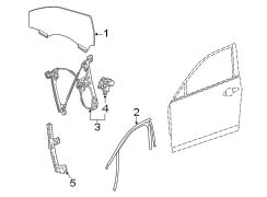 Image of Window Regulator (Front) image for your 2022 Chevrolet Spark  LT Hatchback 