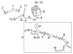 Image of Engine Coolant Overflow Hose image for your 2013 Chevrolet Equinox   