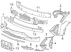 Radiator Support Air Deflector (Front, Lower)