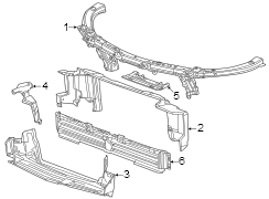 Radiator Support Baffle (Upper)