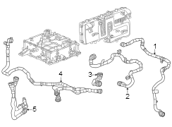 Drive Motor Inverter Coolant Line (Front)