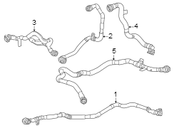 Drive Motor Inverter Coolant Line (Front)