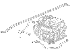 Drive Motor Inverter Coolant Line (Front, Rear)