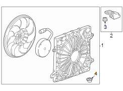 Engine Cooling Fan Shroud Bracket (Upper)