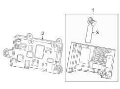 GPS Navigation Control Module Bracket