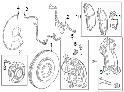 Front suspension. Brake components.