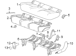 Child Restraint Anchor Plate Bezel