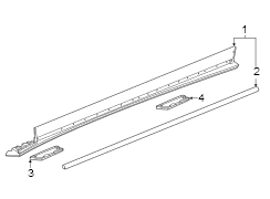 Image of Rocker Panel Molding Seal (Lower) image for your 2021 Cadillac CT4   