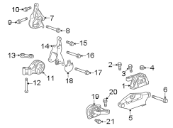 ENGINE / TRANSAXLE. ENGINE & TRANS MOUNTING.