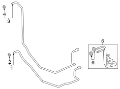 Hose and tube Assembly. Line. Pipe Assembly - Transmission Fluid CLEAR Inlet and Outlet. 