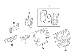 Keyless entry components.