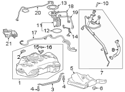 Image of Electric Fuel Pump. Fuel Pump and Strainer Set. Module Kit. Electric Fuel Pump. Fuel. image for your 2014 GMC Yukon   