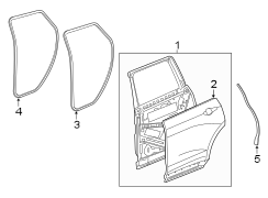 Image of Door Shell (Rear) image for your 2023 Cadillac Escalade ESV   