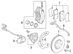 FRONT SUSPENSION. BRAKE COMPONENTS.