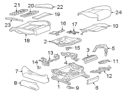 SEATS & TRACKS. PASSENGER SEAT COMPONENTS.