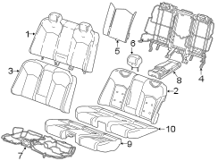 Seats & tracks. Rear seat components.