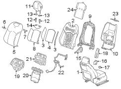 Image of Headrest image for your 2016 Cadillac ATS Performance Sedan 3.6L V6 A/T AWD 