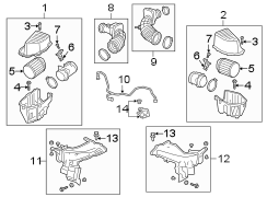 Engine Air Intake Hose (Front)