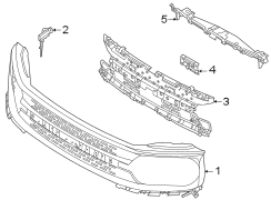 Image of Grille Emblem image for your 2022 Ford Bronco Sport   