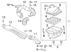 Image of Air Filter and Housing Assembly image for your Ford Escape  