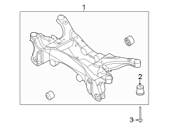 Image of Suspension Subframe Crossmember (Rear) image for your 2020 Ford F-150 3.0L Power-Stroke V6 DIESEL A/T 4WD Platinum Crew Cab Pickup Fleetside 