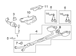 EXHAUST SYSTEM. EXHAUST COMPONENTS.