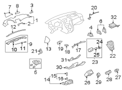 INSTRUMENT PANEL COMPONENTS.