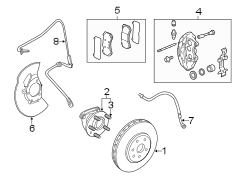 FRONT SUSPENSION. BRAKE COMPONENTS.