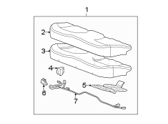 SEATS & TRACKS. REAR SEAT COMPONENTS.