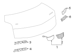 TRUNK LID. EXTERIOR TRIM.