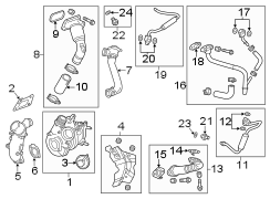 ENGINE / TRANSAXLE. TURBOCHARGER & COMPONENTS.