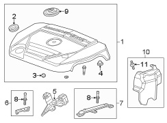 ENGINE / TRANSAXLE. ENGINE APPEARANCE COVER.