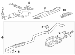 EXHAUST SYSTEM. EXHAUST COMPONENTS.