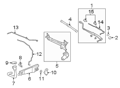 WINDSHIELD. WIPER & WASHER COMPONENTS.