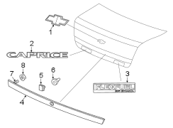 TRUNK LID. EXTERIOR TRIM.