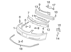 FRONT BUMPER. BUMPER & COMPONENTS.