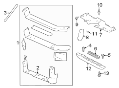 Radiator support.