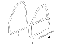 FRONT DOOR. DOOR & COMPONENTS.