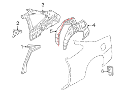 QUARTER PANEL. INNER STRUCTURE.