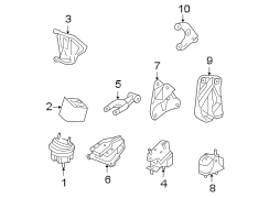 ENGINE / TRANSAXLE. ENGINE & TRANS MOUNTING.