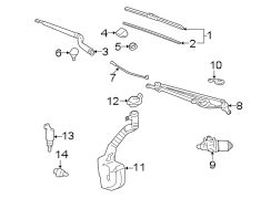 WINDSHIELD. WIPER & WASHER COMPONENTS.