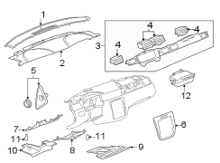 INSTRUMENT PANEL COMPONENTS.