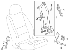 RESTRAINT SYSTEMS. FRONT SEAT BELTS.