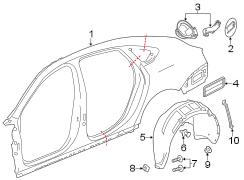 Quarter panel & components.