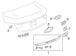 TRUNK LID. EXTERIOR TRIM.