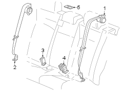 RESTRAINT SYSTEMS. REAR SEAT BELTS.