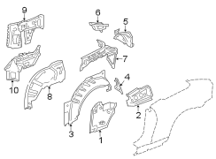 QUARTER PANEL. INNER STRUCTURE.