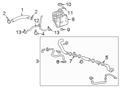 Image of Radiator Hose Clamp (Lower) image for your 2021 Chevrolet Camaro LT Coupe 2.0L Ecotec A/T 