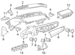 INSTRUMENT PANEL COMPONENTS.