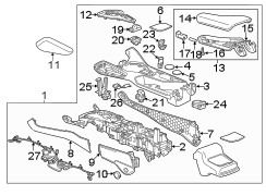 Image of Console Armrest image for your 1998 Buick Century   